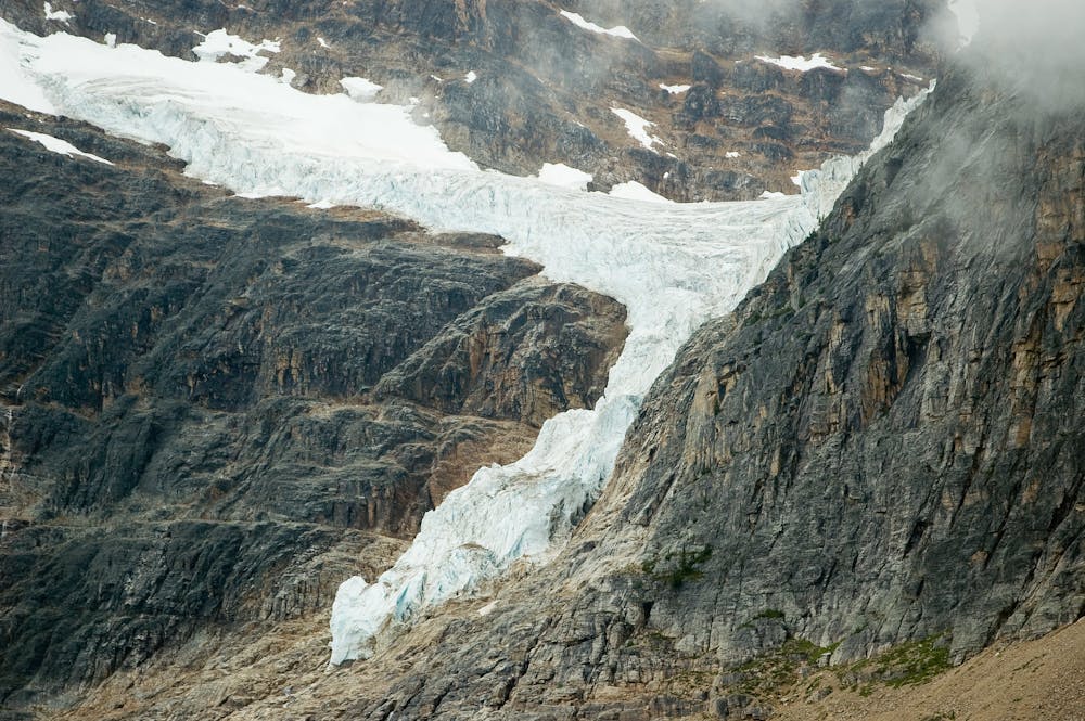 The Angel Glacier on Mount Edith Cavell