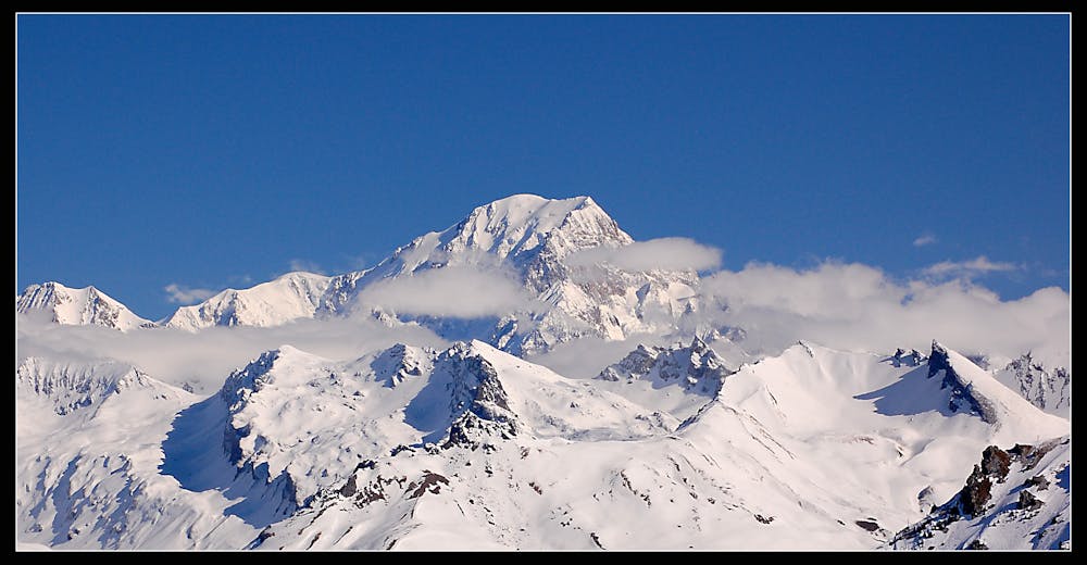 Mont Blanc, Bosses Ridge from the S