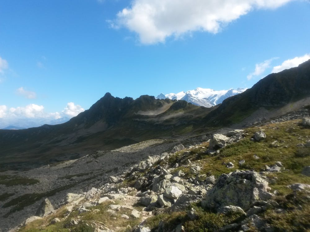 La Grande Pierrière and Mont Blanc