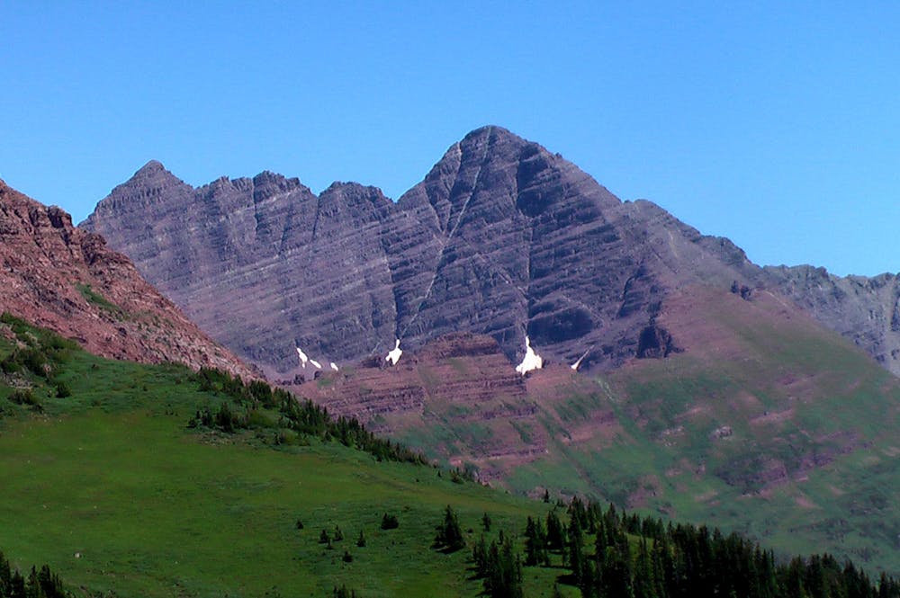 West face of Maroon Peak