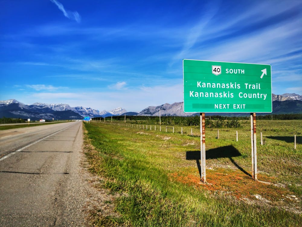 Highway 40 exit on TransCanada Highway