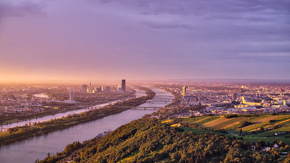 View over Vienna from Leopoldsberg