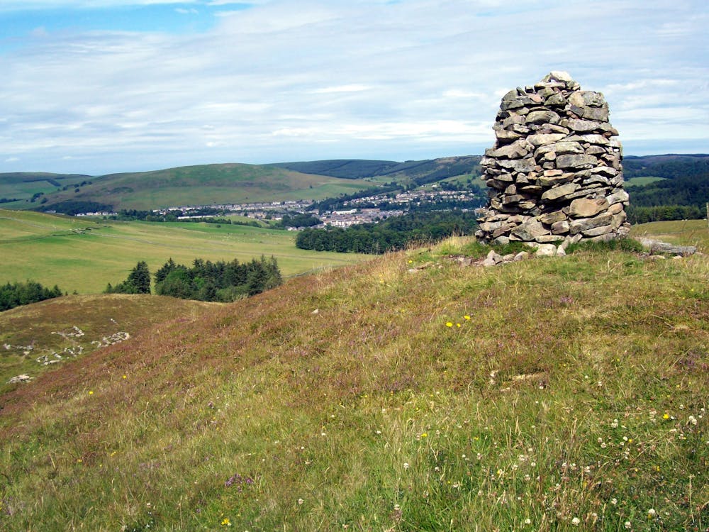Looking back from the hill above Galashiels