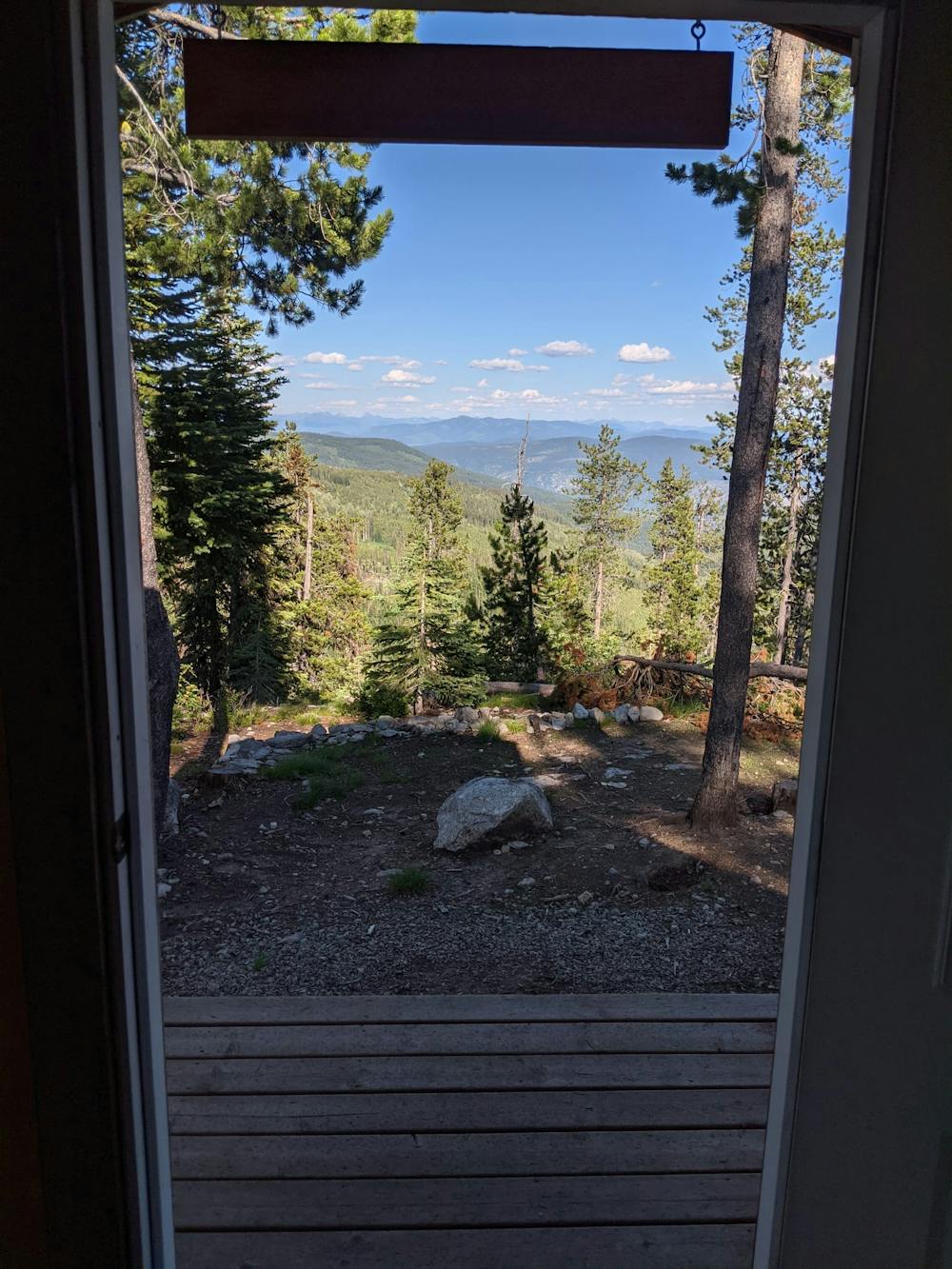 The view from Eagle's Nest Cabin