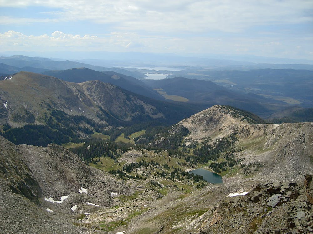 Looking down from the summit of Mount Ida