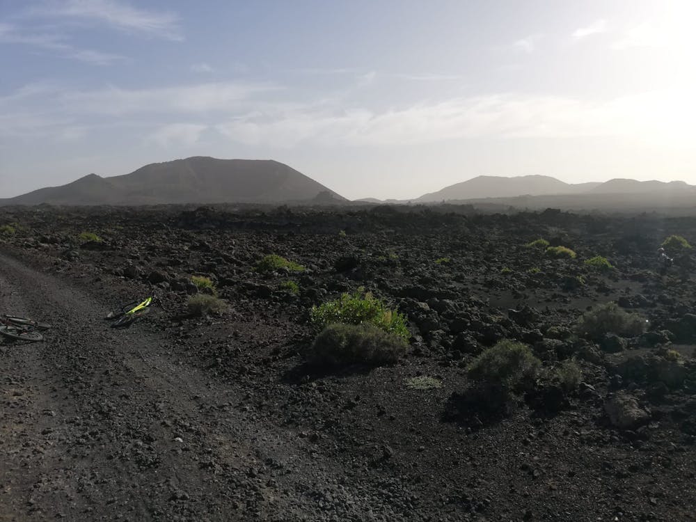 Expansive views across the lava fields of northern Lanzarote.