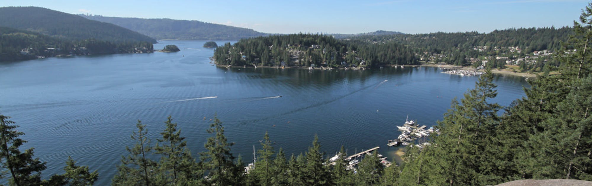Deep Cove from atop Quarry Rock