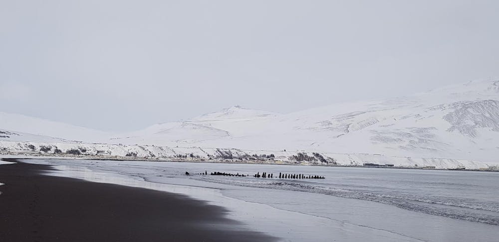 Photo from Borgarsandur beach, North Iceland