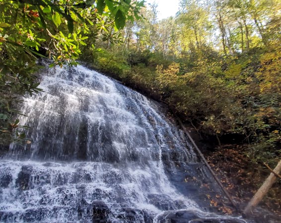 Hike To Paradise Falls in North Carolina, A Beautiful Waterfall