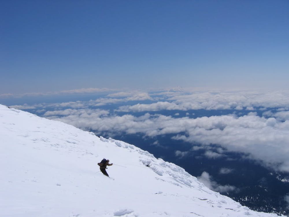 Mount Adams via the Southwest Chutes, Ski Touring route in Washington