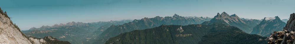 Panoramic views of the North Cascades