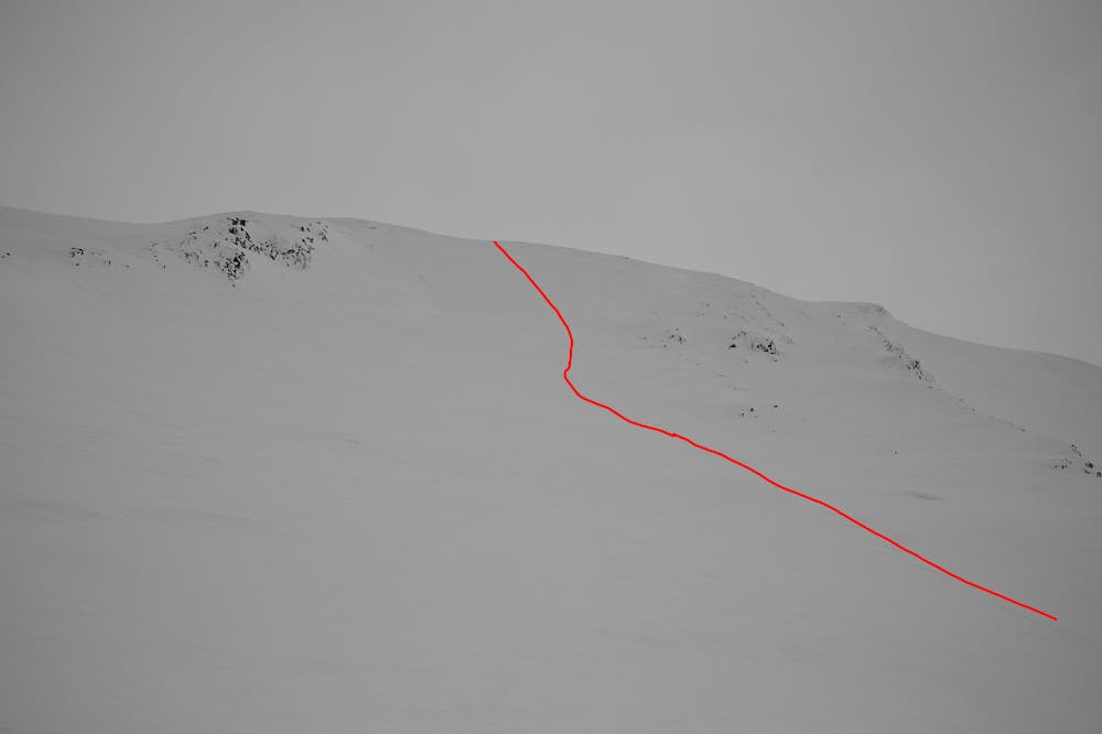 The ski line 