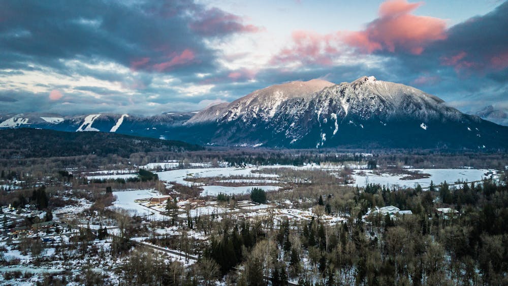 Winter view of Mount Si