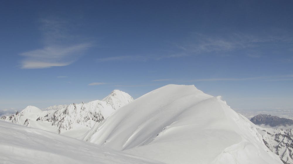 Maili Khokh (4600 m). The ridge is the ascent route