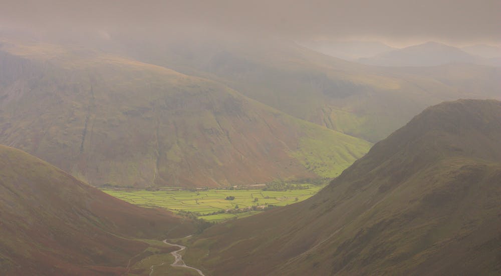 Wasdale from somewhere between Pillar and Black Sail pass