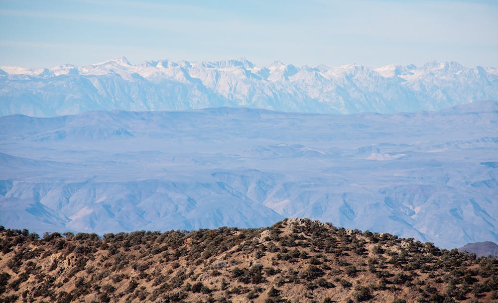 The mountains and the dessert provide a tapestry of colors and textures.