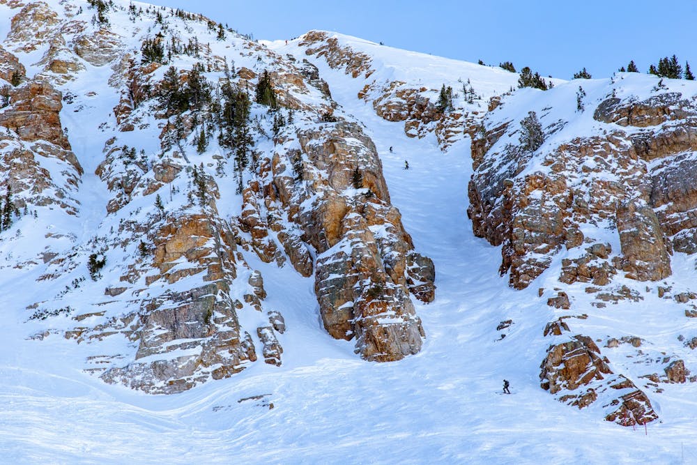 The chutes on Mount Baldy