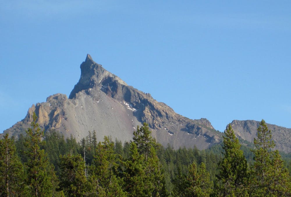 Mount Thielsen from afar, showing the West Ridge
