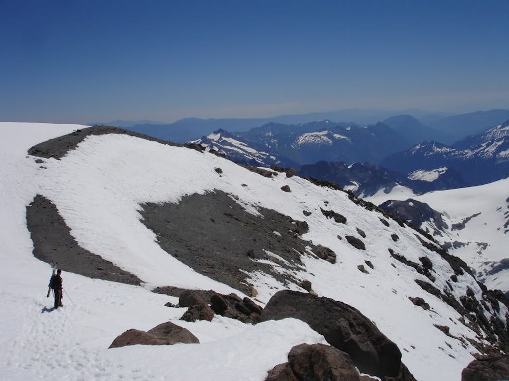 Standing on top of Glacier Peak