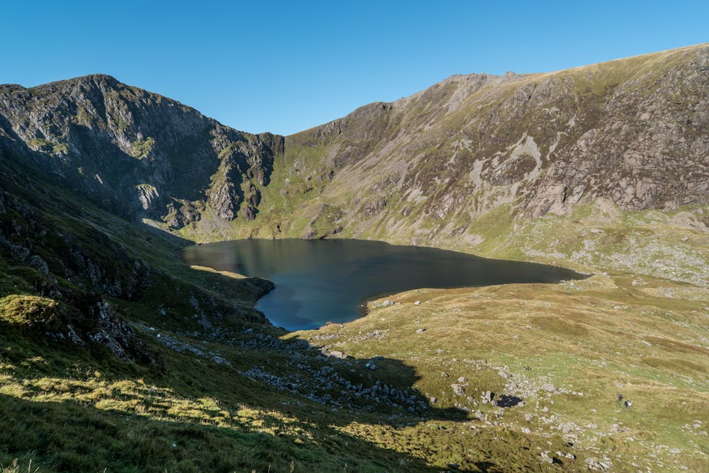 Llyn Cau and the ridge up to Cadair Idris