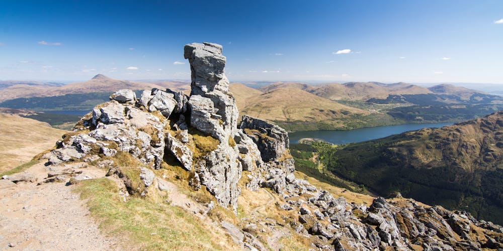 The distinctive rocky summit of The Cobbler