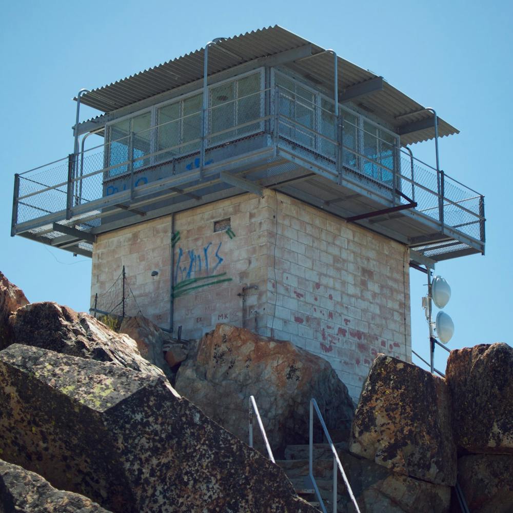 The lookout tower on Sierra Buttes