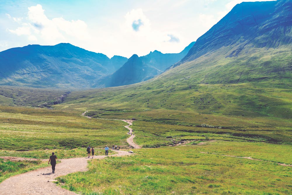 On the trail to Fairy Pools