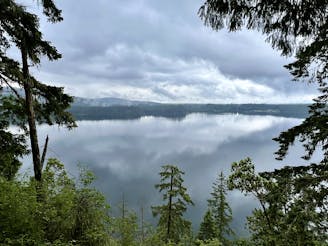 Comox Lake: Falls and Overlook