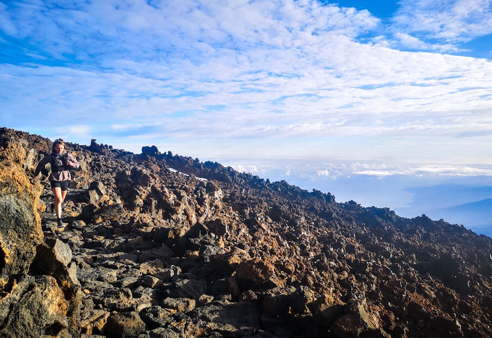 The rocky trails of Mt. Teide