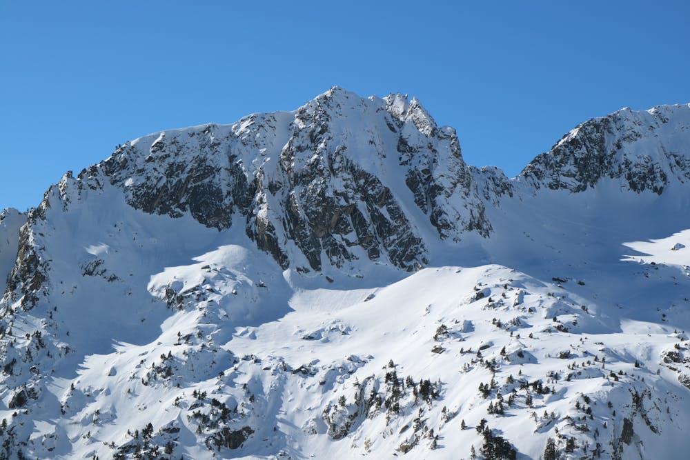 North face of Portarró Inferior and the logical Classik Line couloir.