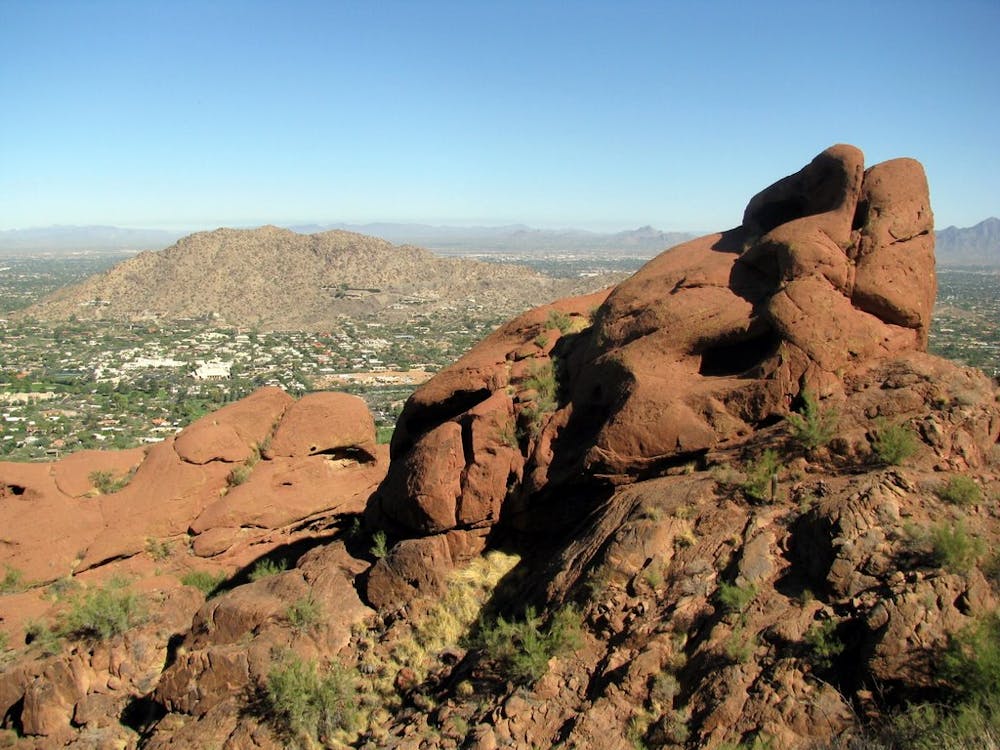 Along the trail on Camelback Mountain