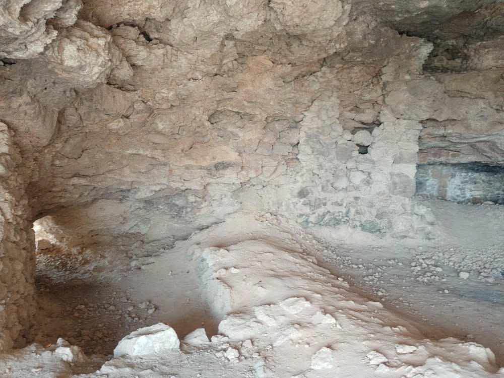 The interior of the Tal-Mixta cave