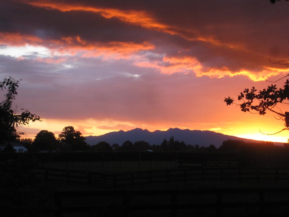 Mount Pirongia at sunset