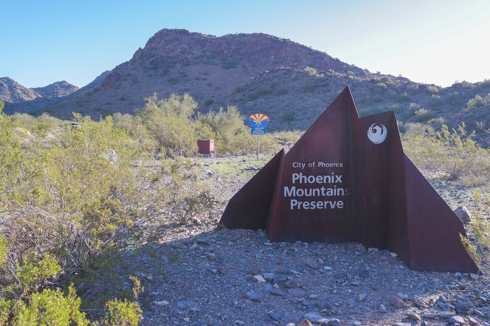 A view of the Phoenix Mountains Preserve in Phoenix, Arizona