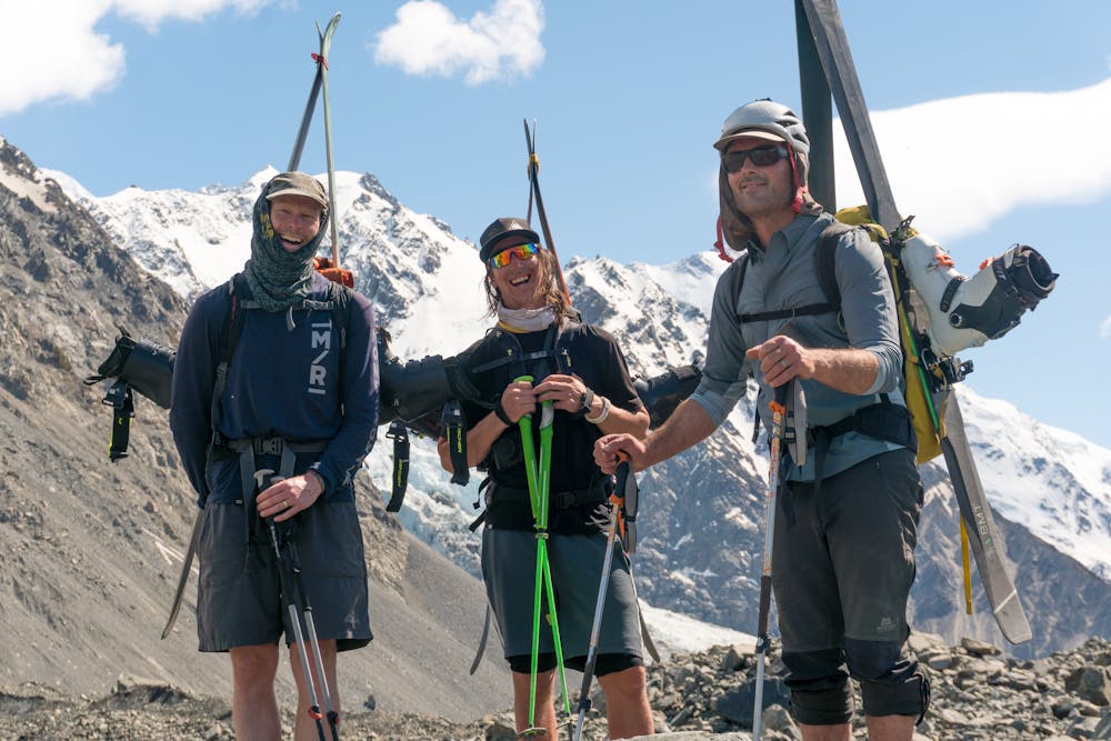Photo from Aoraki / Mt Cook East Face and down the Boys Glacier