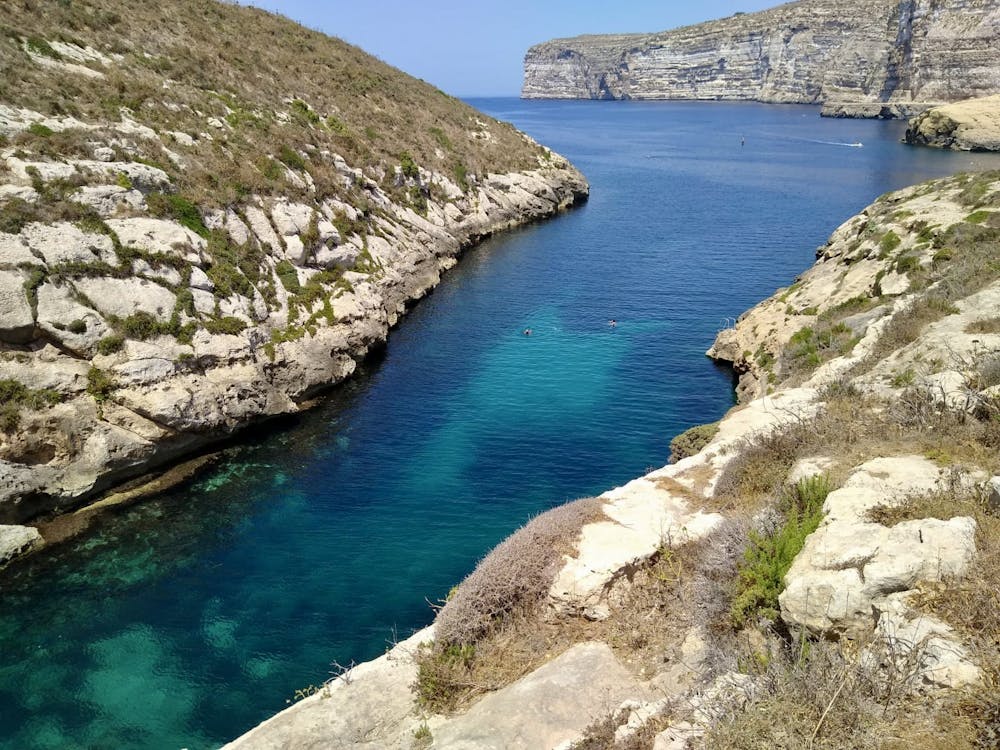 A beautiful little inlet just to the south of Xlendi
