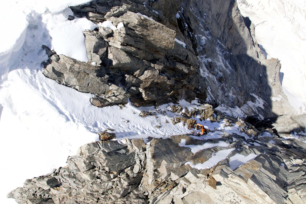 Photo from Dani Arnold Grandes Jorasses Speed Record