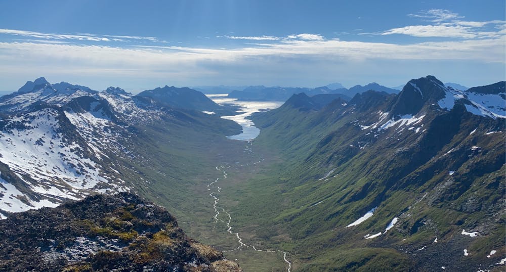 View of Olderfjorden from Botntind.