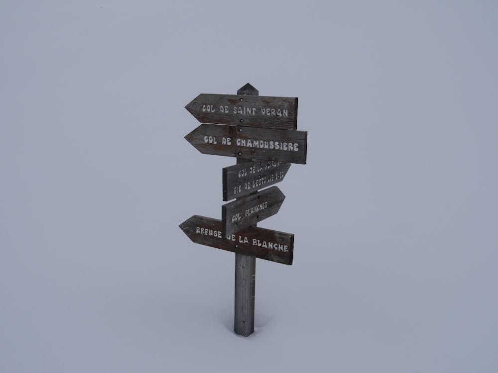 In bad weather, you may be glad of the charming local signposts!