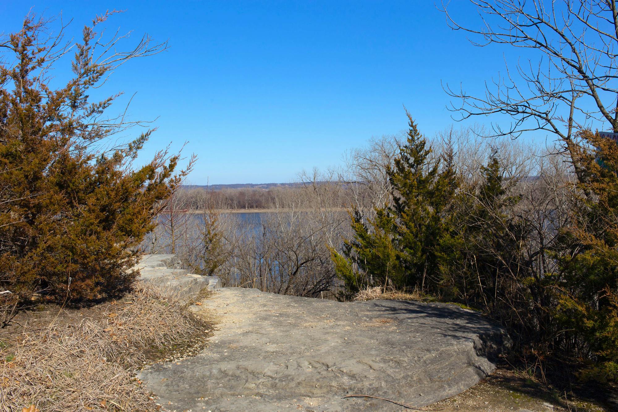 Atop the bluffs in Cliff Cave County Park
