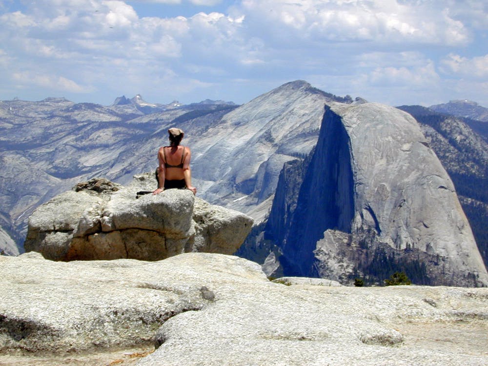 Looking at Half Dome from Sentinel Dome