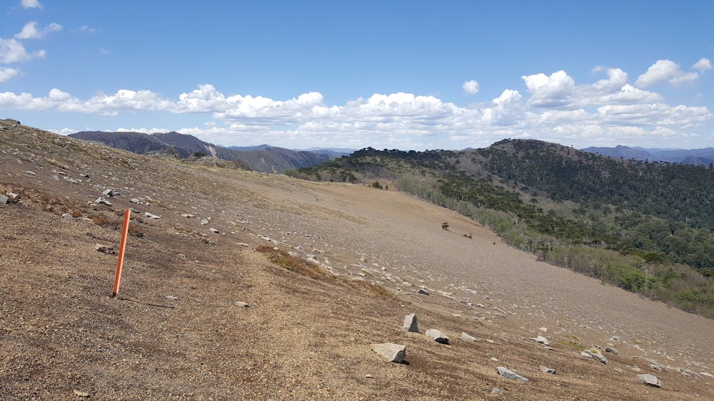 Stake and the final section to reach Piedra Santa Trail