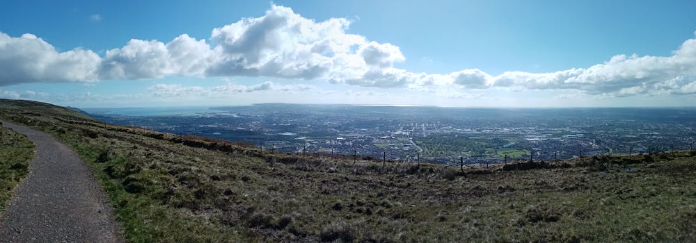 What a view!!! Belfast in all its glory.