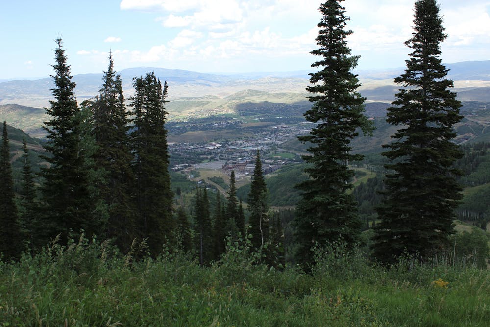 View over Park City from Mid Mountain Trail