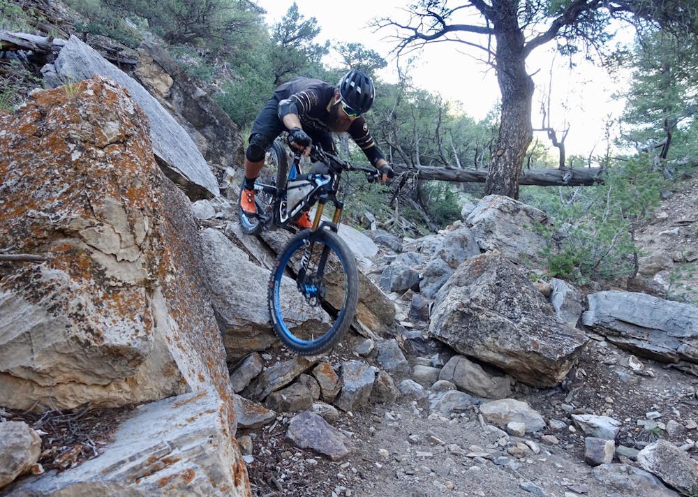 Waterfall drop. Rider: Greg Heil