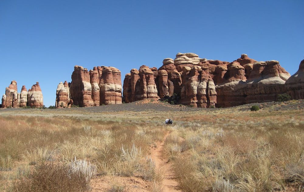 Rock towers in the Needles District of Canyonlands National Park