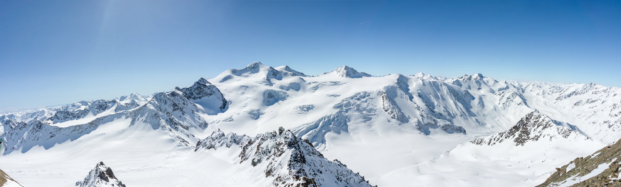 The Wildspitze in perfect ski condition.